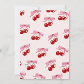 Retro Ze is de Cherry op Top Trendy Baby shower Kaart (Achterkant)