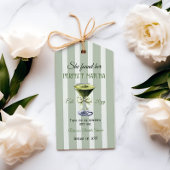 Retro Ze vond haar perfecte matcha Vrijgezellenfee Cadeaulabel