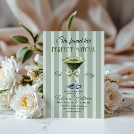 Retro Ze vond haar perfecte matcha Vrijgezellenfee Kaart