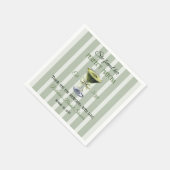 Retro Ze vond haar perfecte matcha Vrijgezellenfee Servet (Hoek)