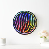 Retro Zebra 1-klok Grote Klok (Huis)