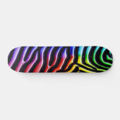 Retro Zebra 1 Skateboard (Horizontaal)