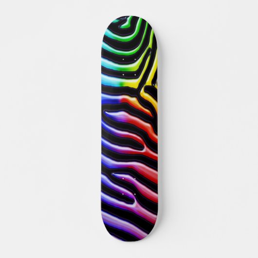 Retro Zebra 1 Skateboard (Voorkant)