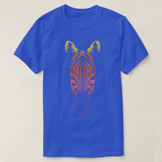 Retro Zebra 1 T-shirt (Design voorkant)