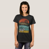 Retro Zebra en schattig dier 4 T-shirt (Voorkant volledig)
