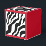 Retro Zebra Print Favoriete vakken Bedankdoosjes<br><div class="desc">Het ontwerp komt uit de oorspronkelijke kunst.</div>