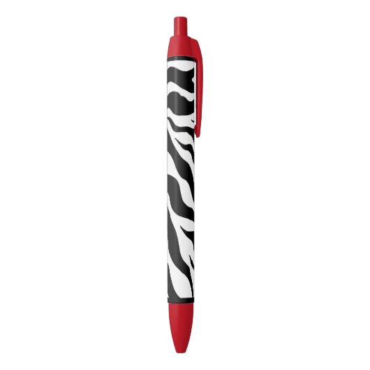 Retro Zebra Schrijfpens Geschenk Zwarte Inkt Pen (Achterkant (Verticaal))