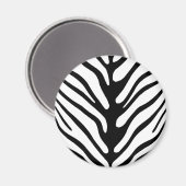 Retro zebra streep motief magneet (Voorkant / Achterkant)