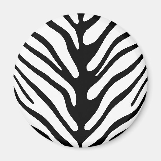 Retro zebra streep motief magneet (Voorkant)