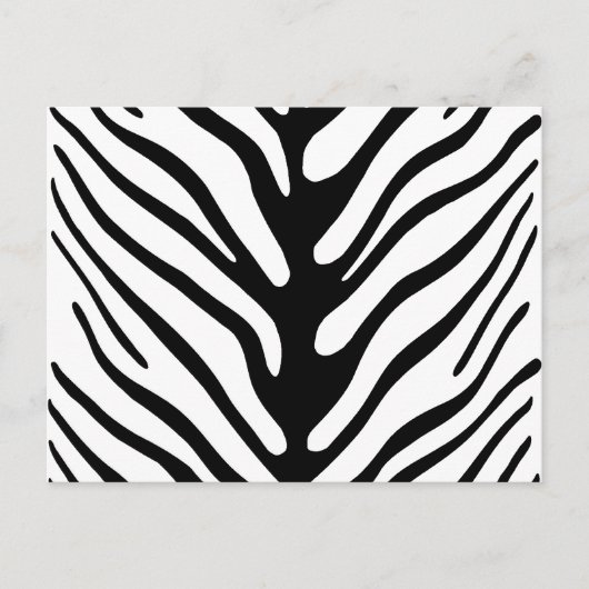 Retro Zebra Stripe Motif Briefkaart (Voorkant)
