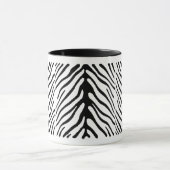 Retro Zebra Stripe Motif Mok (Midden)