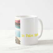 Retro  Zebra thema Poolside Palm Springs Koffiemok (Voorkant rechts)