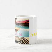 Retro  Zebra thema Poolside Palm Springs Koffiemok (Center)