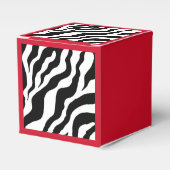 Retro zebraprint favor doosjes  (Voorkant Zijde)