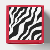 Retro zebraprint favor doosjes  (Bovenkant)