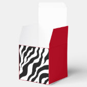 Retro zebraprint favor doosjes  (Geopend)