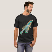 Retro Zebravissen Zebravis Gloeiend T-shirt (Voorkant volledig)