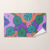 Retro Zee Garden Abstract Bad Handdoek (Handdoek)