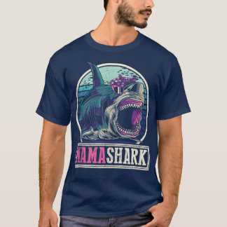 Retro Zee Monster mammie Gift Whale Dierenfamilie T-shirt