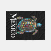 Retro Zee schildpad Golf van Mexico nooit vergeten Fleece Deken (Voorkant (Horizontaal))