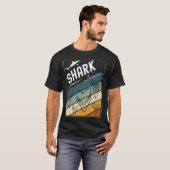 Retro Zee Shark Species Vis Haaien Tanden Fossils T-shirt (Voorkant volledig)