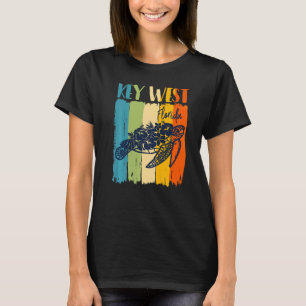 Retro Zee Turtle Key West Florida Thema Vrienden F T-shirt