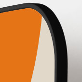 Retro Zeebries Sfeer Cirkel Streep met Naam Pickleball Paddle (Links Detail)