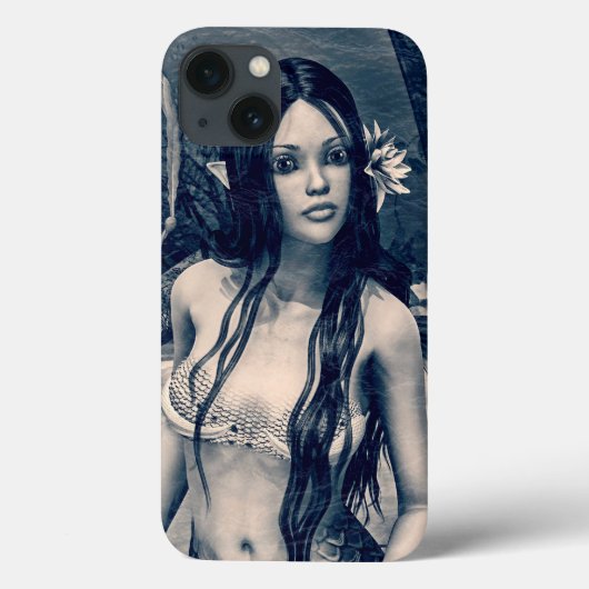 Retro Zeemeermin Case-Mate iPhone Case (Achterkant)