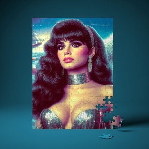 Retro Zeemeermin Pin-up Legpuzzel
