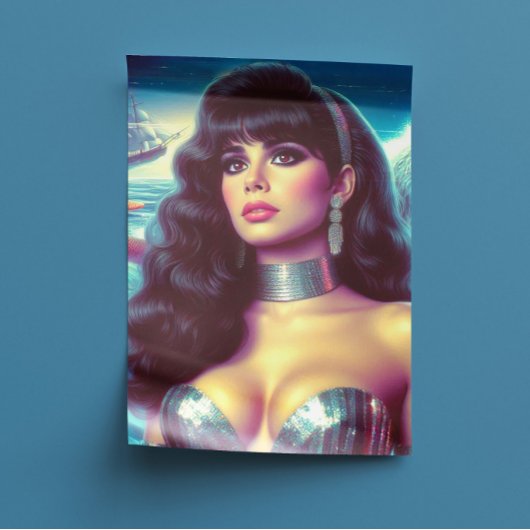 Retro Zeemeermin Pin-up Tissuepapier