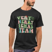 Retro Zeer Merry Rehab Team Xmas Therapie Squad SL T-shirt (Voorkant)