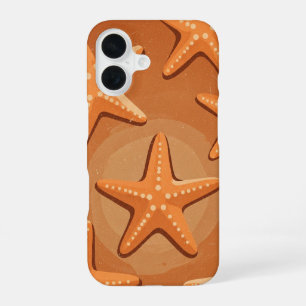 Retro Zeesterpatroon iPhone 16 Hoesje