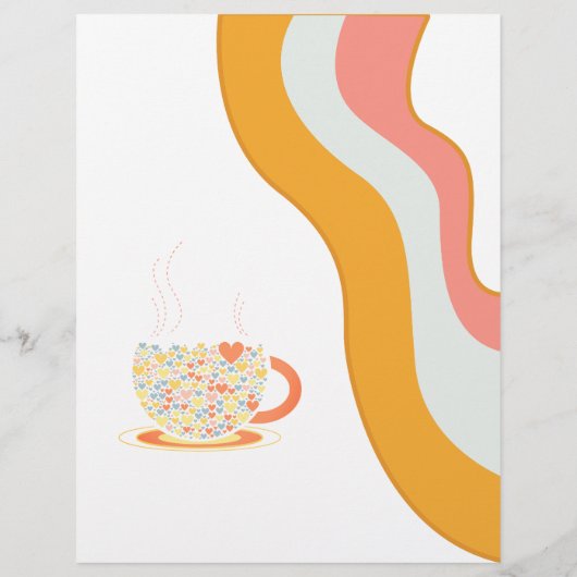 Retro zei dat ze zei dat Bridal Tea Party Game Flyer (Achterkant)