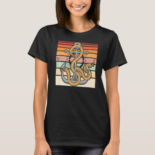 Retro Zeilanker Zeilen T-shirt (Voorkant)