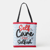 Retro zelfzorg tote bag (Achterkant)