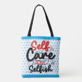 Retro zelfzorg tote bag (Achterkant)