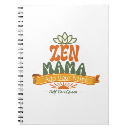 Retro Zen Mama Yoga Lotus Persoonlijke Kunst Notit Notitieboek