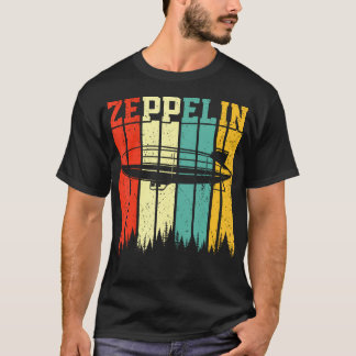 Retro Zeppelin 70s 80s luchtschip Zepelin Z T-shirt