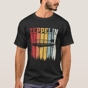 Retro Zeppelin 70s 80s luchtschip Zepelin Z T-shirt