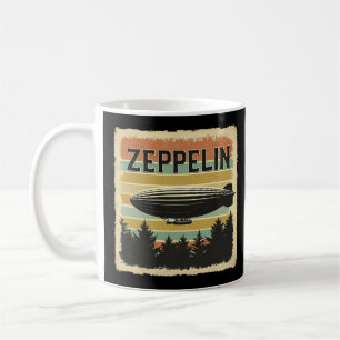 Retro Zeppelin luchtschip Zepelin Zepplin Koffiemok