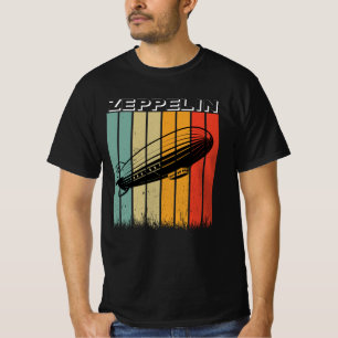 Retro Zeppelin luchtschip Zepelin Zepplin T-shirt
