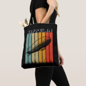Retro Zeppelin luchtschip Zepelin Zepplin Tote Bag (Dichtbij)