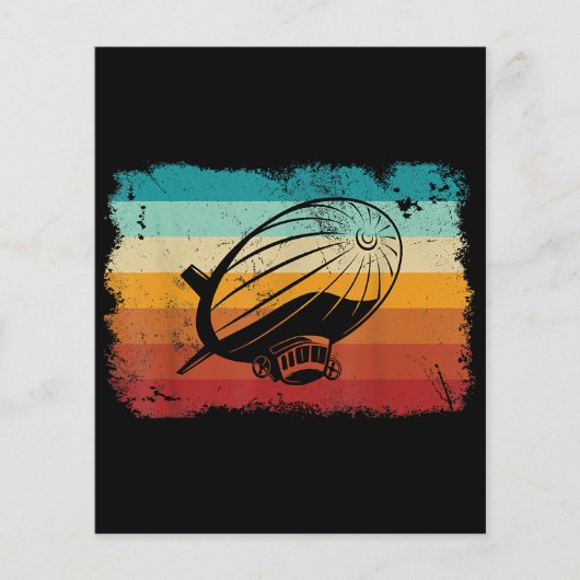 Retro Zeppelin luchtschip Zepplin L (Voorkant)