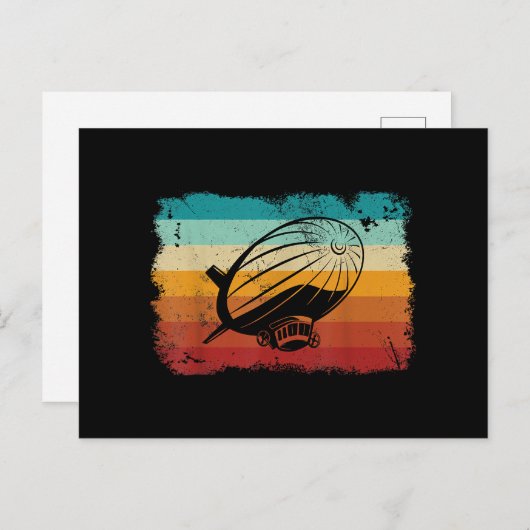 Retro Zeppelin luchtschip Zepplin L Briefkaart (Voorkant / Achterkant)