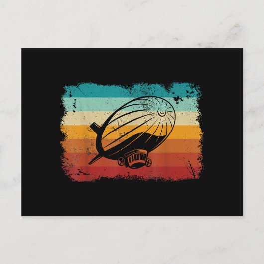 Retro  Zeppelin luchtschip Zepplin L Briefkaart (Voorkant)