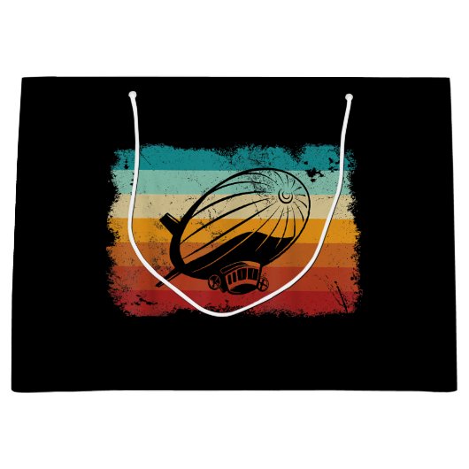 Retro Zeppelin luchtschip Zepplin L Groot Cadeauzakje (Voorkant)