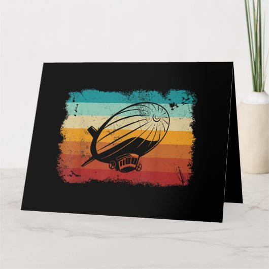 Retro  Zeppelin luchtschip Zepplin L Kaart (Voorkant)