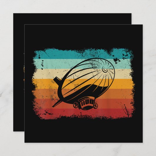 Retro  Zeppelin luchtschip Zepplin L Kaart (Voorkant / Achterkant)