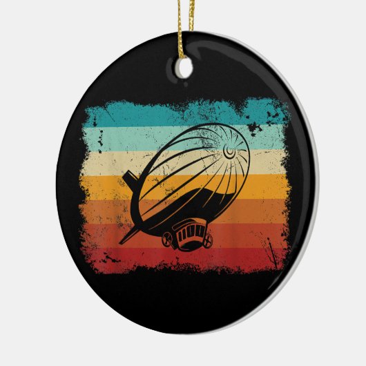 Retro Zeppelin luchtschip Zepplin L Keramisch Ornament (Links)
