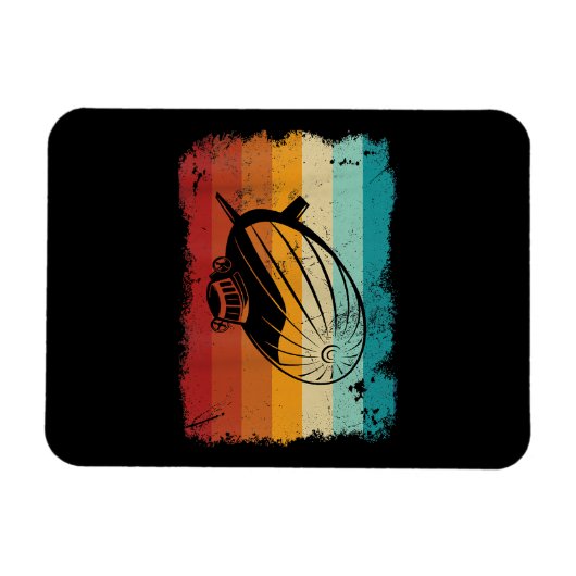 Retro  Zeppelin luchtschip Zepplin L Magneet (Horizontaal)